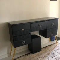 میز کنسول با آینه گرد