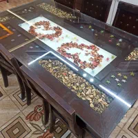 مبل سلطنتی 9 نفره شیک و تمیز.میز ناهار خوری|مبلمان خانگی و میز عسلی|الوند, |دیوار
