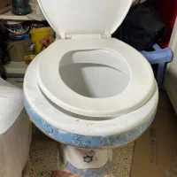 توالت فرنگی چینی در حد نو|لوازم سرویس بهداشتی|اسکو, |دیوار