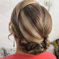 میکاپ،شینیون در منزل شما،رنگ مو،مدل،اموزش شینیون