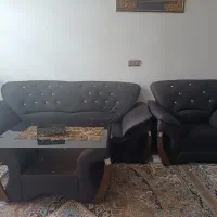مبل چرم ۷ نفره + ۲ میزبان|مبلمان خانگی و میز عسلی|میبد, |دیوار