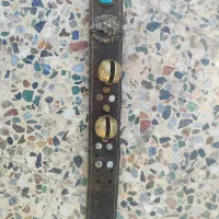 قلاده چرم گاومیش|لوازم جانبی حیوانات|مبارکه, |دیوار