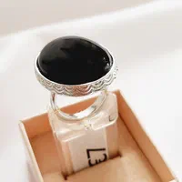 انگشتر نقره‌ای نگین‌دار مدل مشکی، همیشـه خاص|بدلیجات|تهران, ستارخان|دیوار