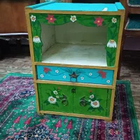 کمد چوبی عتیقه نقاشی