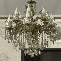 لوستر ۶ شاخه برنجی