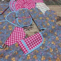 سرویس کامل پارچه ایی اشپزخانه. و سرویس‌های تیکه