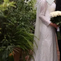 فروش لباس عروس کار شده نو