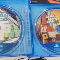 حراج چند دیسک بازی Pes 2021 و Gta v برای ps4