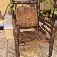 مبلمان چهار نفره حصیری|مبلمان خانگی و میز عسلی|پیر بکران, |دیوار