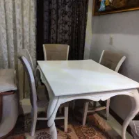 میز نهار خوری ۴نفره|میز و صندلی غذاخوری|تهران, گلستان (شهرک راه آهن)|دیوار
