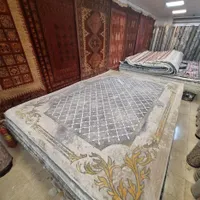 فرش پتینه ۹ متری بژ خاکستری نگارین ورساچ|فرش|مشهد, امیر|دیوار