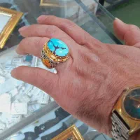 انگشتر نقره کلکسیونی فیروزه نیشابور