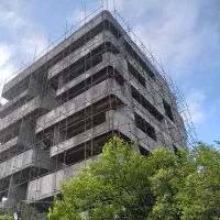 داربست فلزی در چالوس .نمک ابرود.کلاراباد