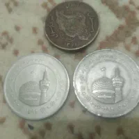 سه عدد سکه .پنج تومنی ودوعدد پانصد تومنی ۱۳۹۴