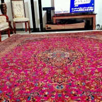 فرش دست باف ۱۴متری بسیار سلامت وآب ندیده قدیمی|فرش|نهاوند, |دیوار