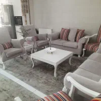 مبل 9 نفره  به همراه جلو مبلی و عسلی
