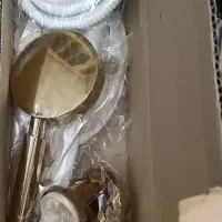 علم دوش تلفنی سفید طلا|لوازم حمام|اراک, |دیوار