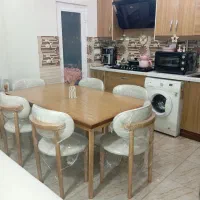 میزناهارخوری6 نفره نو استفاده نشده پارچه نانو ضدلک