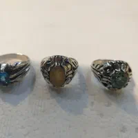 انگشترهای یاقوت موزانایت و توپاز