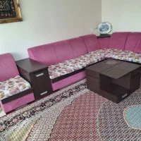 مبل راحتی ال ۷ نفره به همراه میز جلو مبلی|مبلمان خانگی و میز عسلی|تهران, نیروی دریایی|دیوار