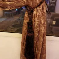 دوعدد پرده پذیرایی کامل با متعلقات