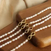 دستبند بینهایت مروارید پرورشی و تیتانیوم|بدلیجات|تهران, اقدسیه|دیوار