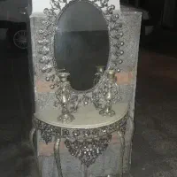 آینه و شمعدان برنز اصل