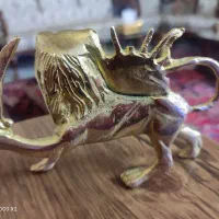 مجسمه شیر برنجی|کلکسیون اشیاء عتیقه|سهند, |دیوار