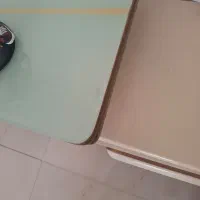 میز تلوزیون چوبی روی صفحه شیشه|میز تلویزیون|آمل, |دیوار