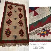 ۲ عدد جاجیم یا گلیم پشمی دستبافت ریزبافت