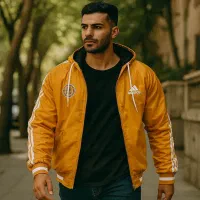 کاپشن مردانه زرد آدیداس مدل Kameron