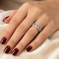 انگشتر نقره ظریف مینیمال دخترانه|جواهرات|اصفهان, چرخاب|دیوار