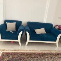 مبل هفت نفره ب همراه جلومبلی و ناهارخوری چهارنفره