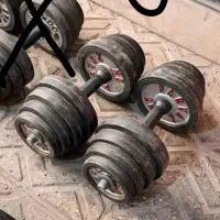 دمبل متغیر چدنی دور لاستیک|تجهیزات ورزشی|تهران, ازگل|دیوار