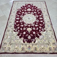 زرنیم شرابی چله ابریشم تبریز طرح بهشتی