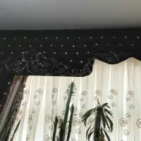 کتیبه پرده با مجسمه پلی استر