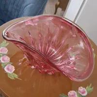 میوه خوری کریستال صورتی حراجی
