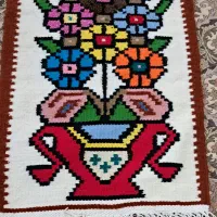 گلیم طرح گلدان