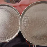 سینی مسی نقره ای