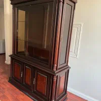 بوفه ویترین تمام چوب