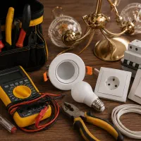 برقکار اتصال یابی سیم کشی دوربین رفع اتصال لوستر