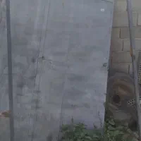 درب آهنی حیاط باقفل آماده نصب