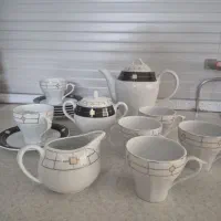 سرویس چایخوری خوری 17 پارچه نو