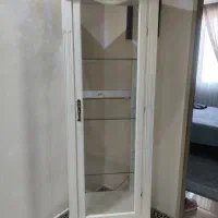 بوفه سفید سه طبقه چوبی