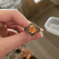 ۱ عدد انگشتر نقره ی عقیق اصل