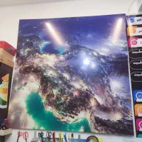 تابلو بنری قاب چوبی