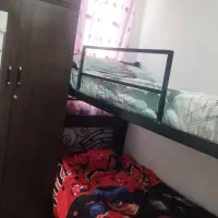 تخت دو طبقه همراه با تشک|تخت و سرویس خواب|تهران, بلورسازی|دیوار