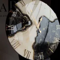 ساعت رزین مدل ژئو سایز ۶۰|ساعت دیواری و تزئینی|تهران, بازار|دیوار