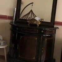 آیینه کنسول چوبی|بوفه، ویترین، کنسول|کرمانشاه, |دیوار