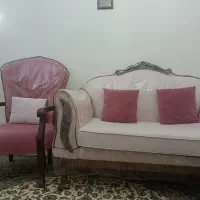 مبل 7نفره  کلاسیک طرح فرانسوی روکش ترک 55 ملیون|مبلمان خانگی و میز عسلی|تهران, خانی‌آباد|دیوار
